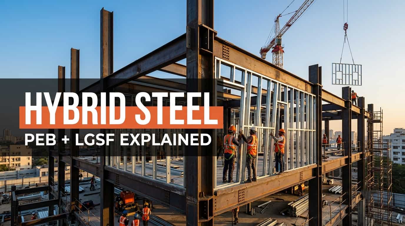 hybrid steel construction hospital, school, hotel